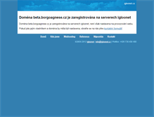 Tablet Screenshot of beta.borgoagnese.cz